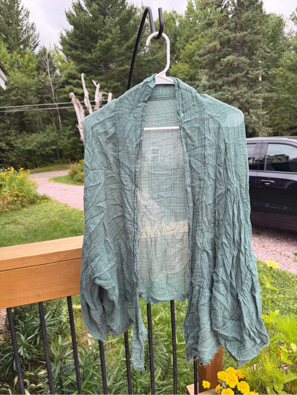 Lightweight Seafoam Green Kimono Style Top